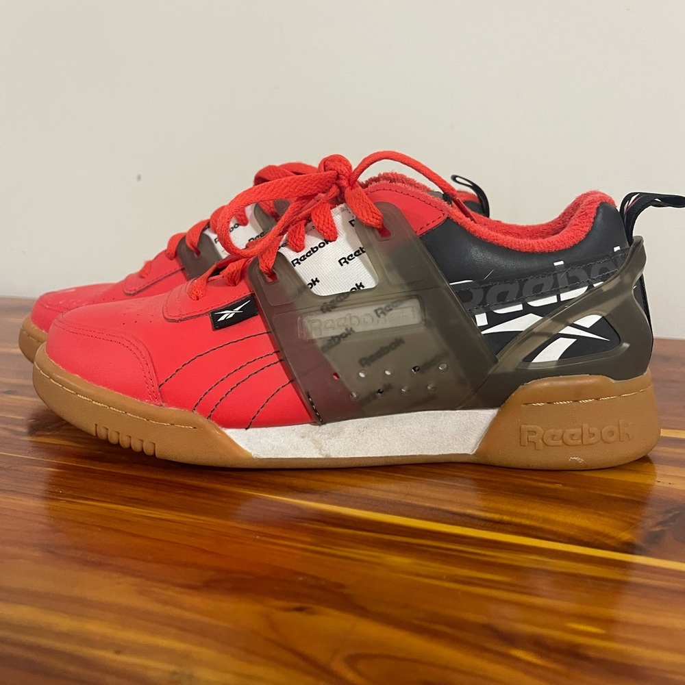 Reebok lifters - men’s size 5.5 - women’s size 7 - red, white and navy